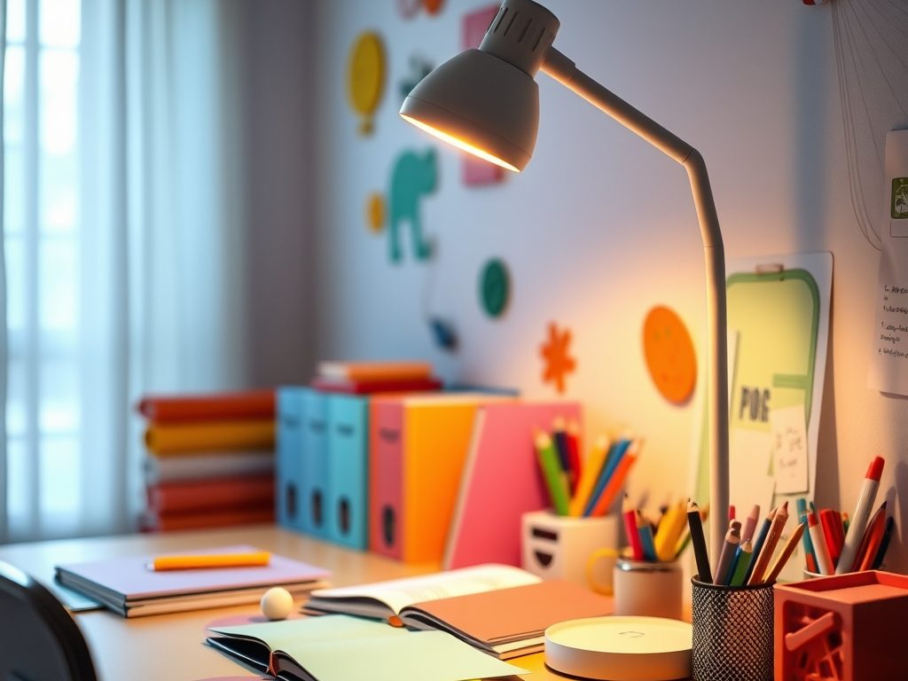 Oświetlenie na biurko dla dziecka: jak wybrać bezpieczną i ergonomiczną lampkę wspierającą naukę