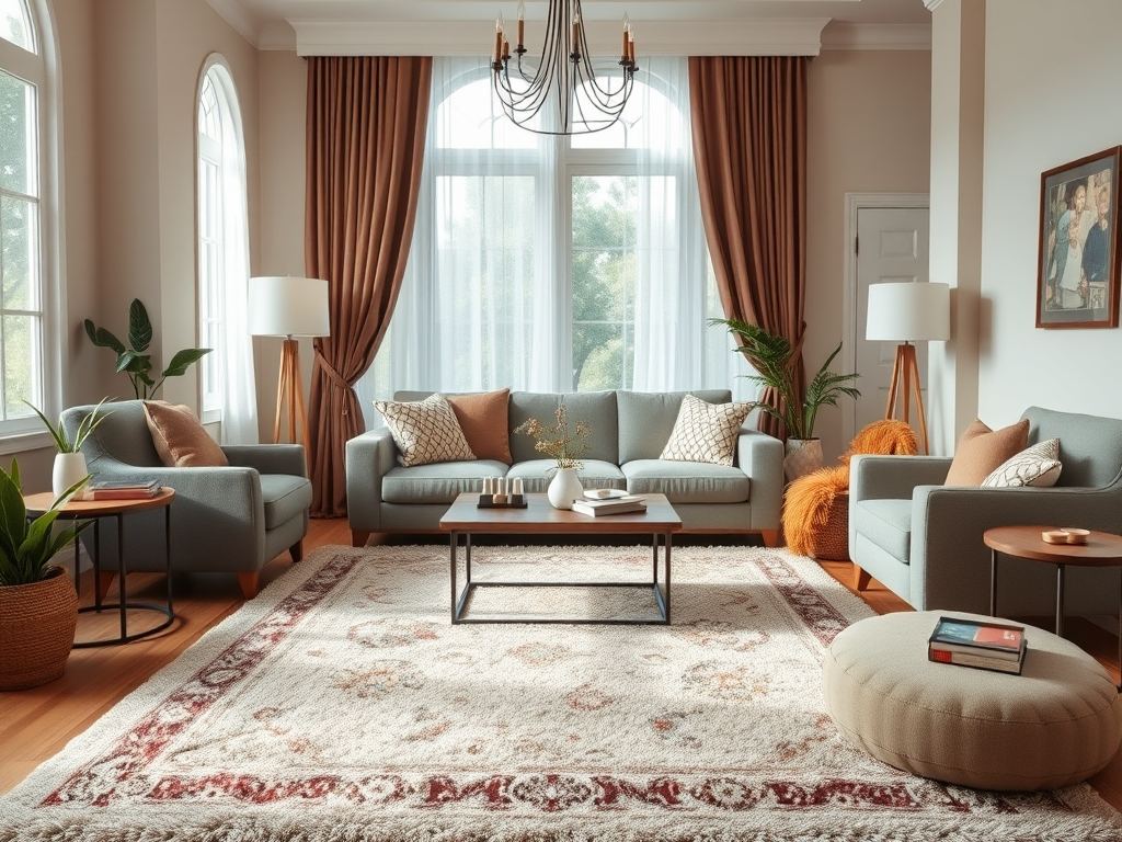 Błędy w doborze dywanu do salonu – jak uniknąć problemów z rozmiarem, kolorem i układem mebli