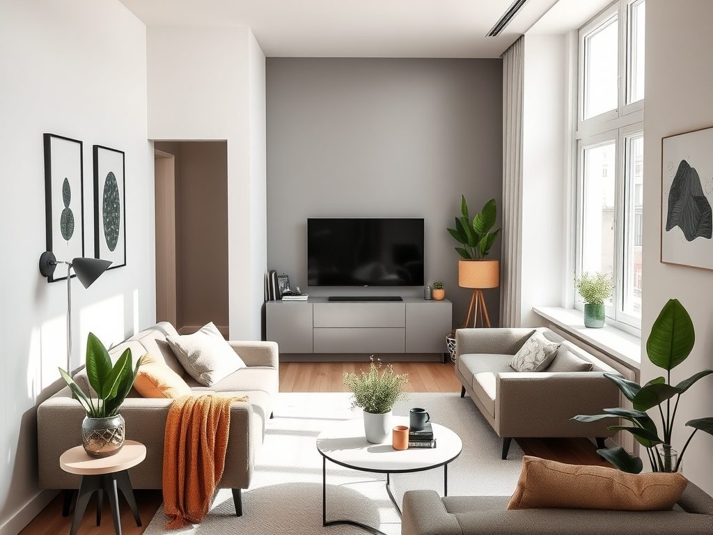 Minimalne dekoracje do kawalerki: jak łączyć funkcjonalność z optycznym powiększeniem przestrzeni