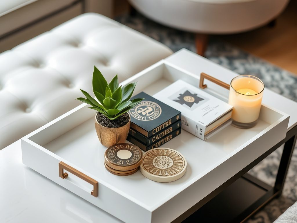 Jak ustawić tackę na stoliku kawowym, by łączyła funkcjonalność z estetyką wnętrza