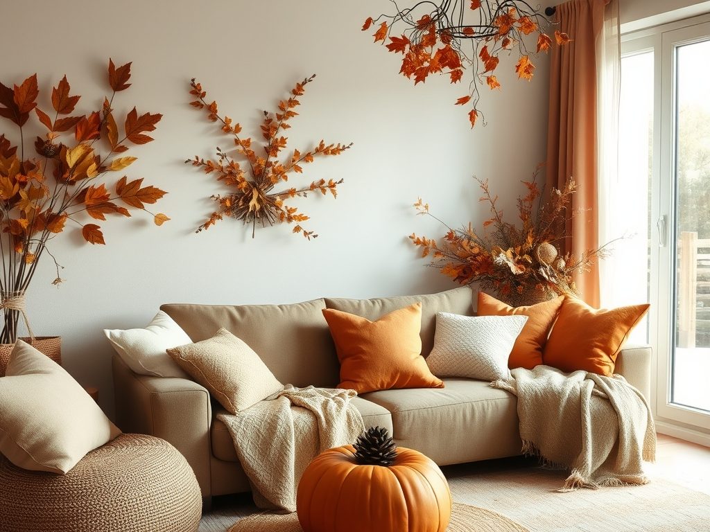 Jesienne dekoracje do domu bez kiczu: naturalne materiały i subtelne aranżacje dla przytulnego klimatu