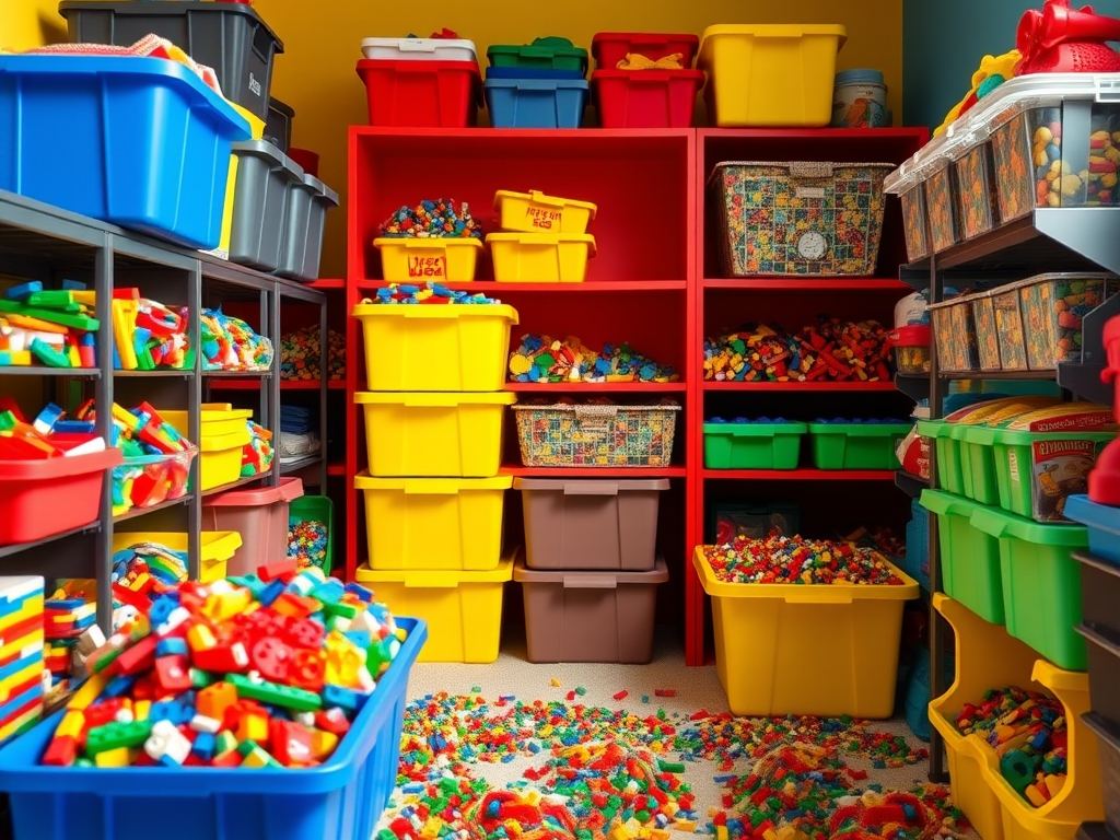 Przechowywanie klocków LEGO: jak zorganizować system, który ułatwi porządek i zabawę w pokoju dziecka
