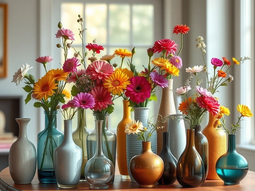 Jak stworzyć efektowną aranżację z kilku wazonów: zasady łączenia i stylizacji