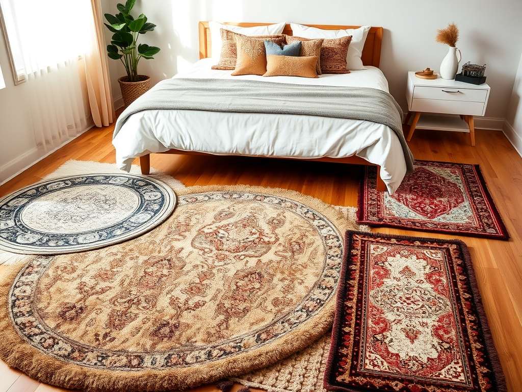Dywan do sypialni: jak wybrać rozmiar, kształt i materiał dla komfortu i stylu wnętrza