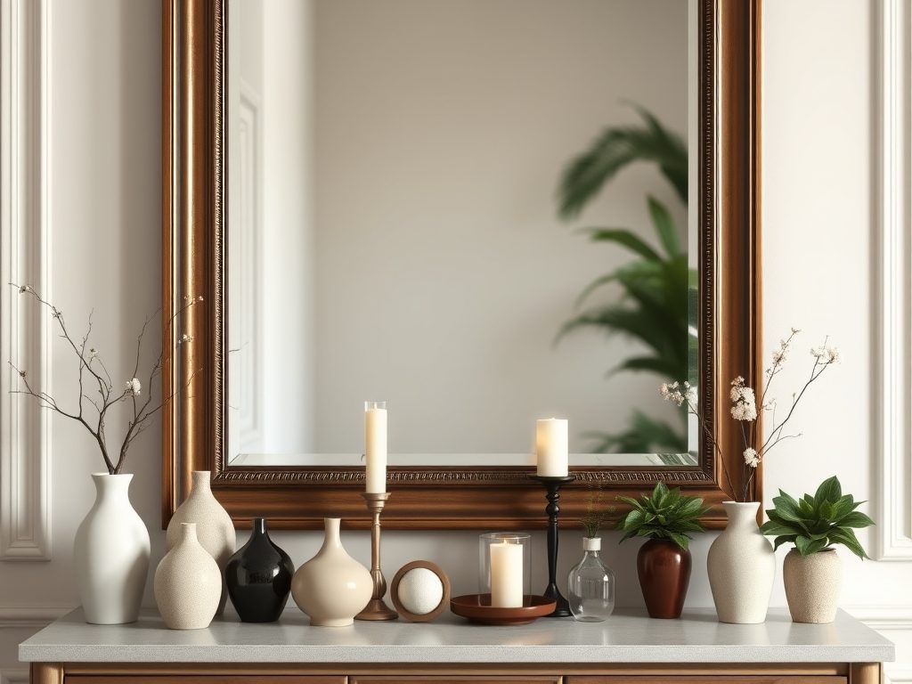 Dekoracje na komodę pod lustrem: jak stworzyć stylową i harmonijną aranżację wnętrza