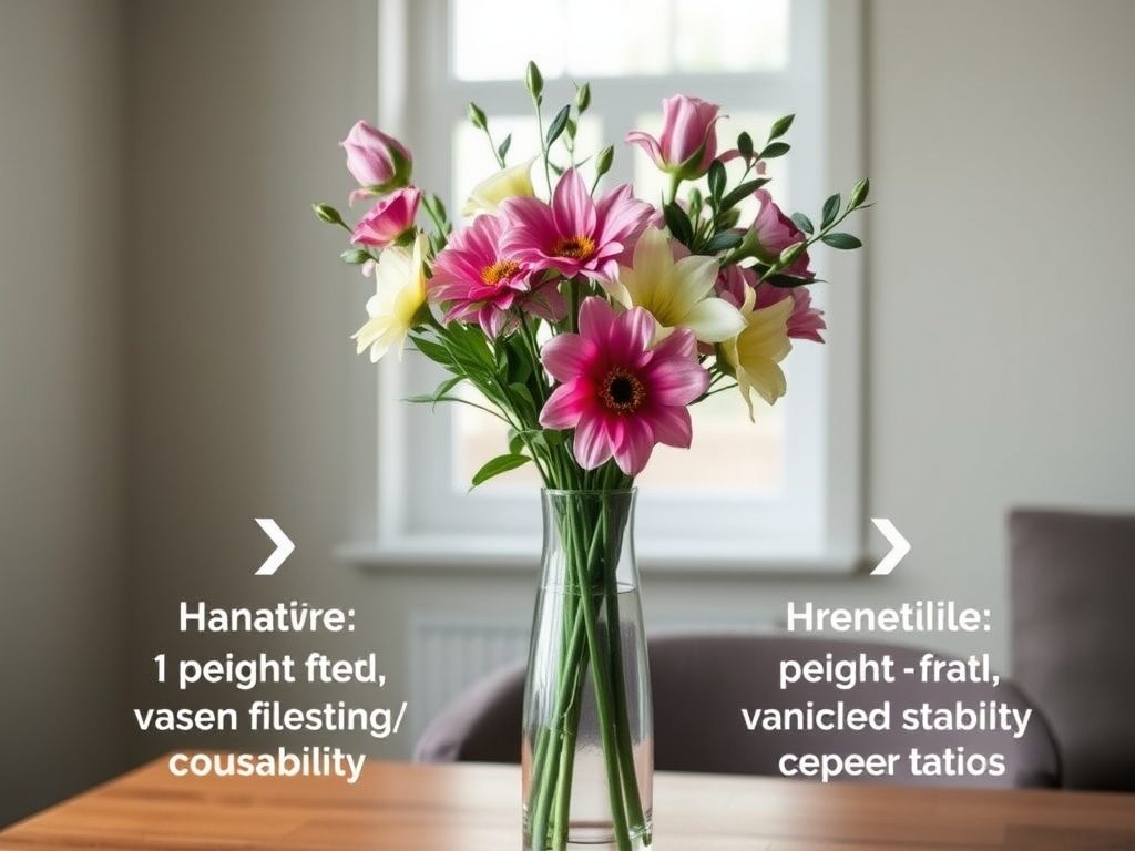 Jak dobrać rozmiar wazonu do bukietu, by stworzyć stabilną i estetyczną aranżację