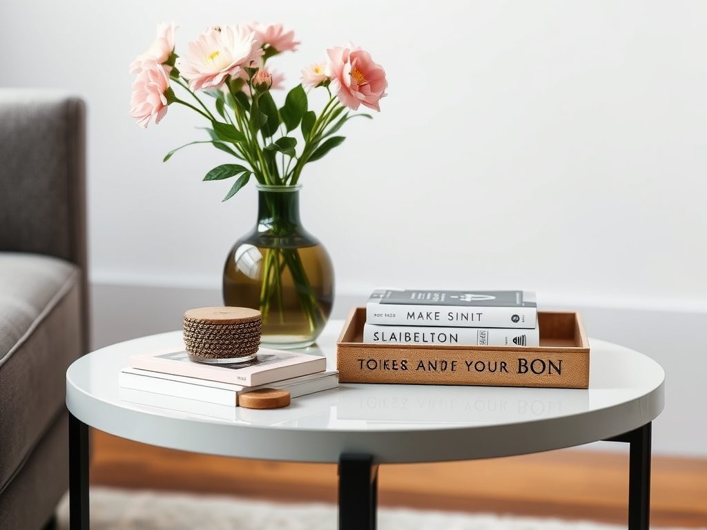 Dekoracje na mały stolik kawowy: jak łączyć styl z funkcjonalnością i uniknąć zagracenia
