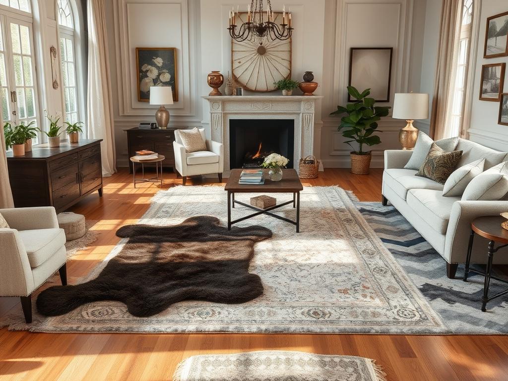 Dywan do salonu: jak dopasować rozmiar, materiał i kolor dla komfortu i stylu wnętrza
