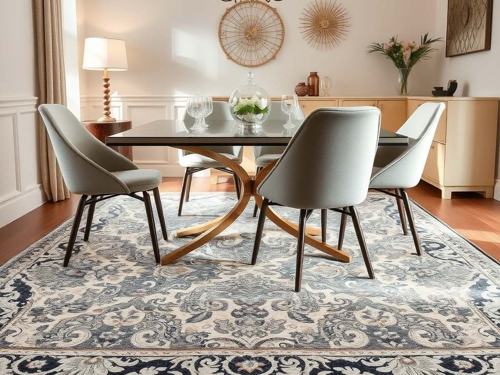 Dywan do jadalni: jak dobrać rozmiar, materiał i wzór, by łączył styl z praktycznością
