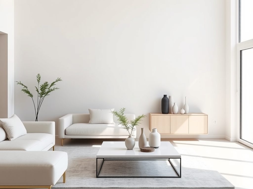 Minimalistyczne dekoracje do salonu: jak wybrać dodatki, które podkreślą harmonię i przestronność wnętrza
