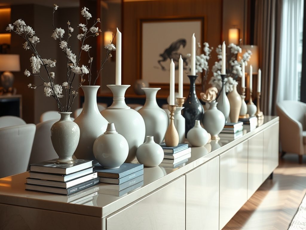 Jak zorganizować dekoracje na długiej komodzie, by zachować równowagę i styl wnętrza